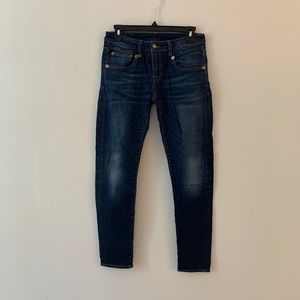 R13 boy skinny jean (blue denim) SZ 25